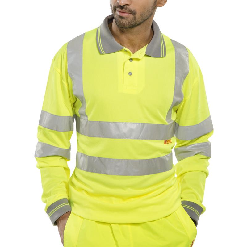 Hi Vis Long Sleeve Polo Shirt – O'Sullivan Safety