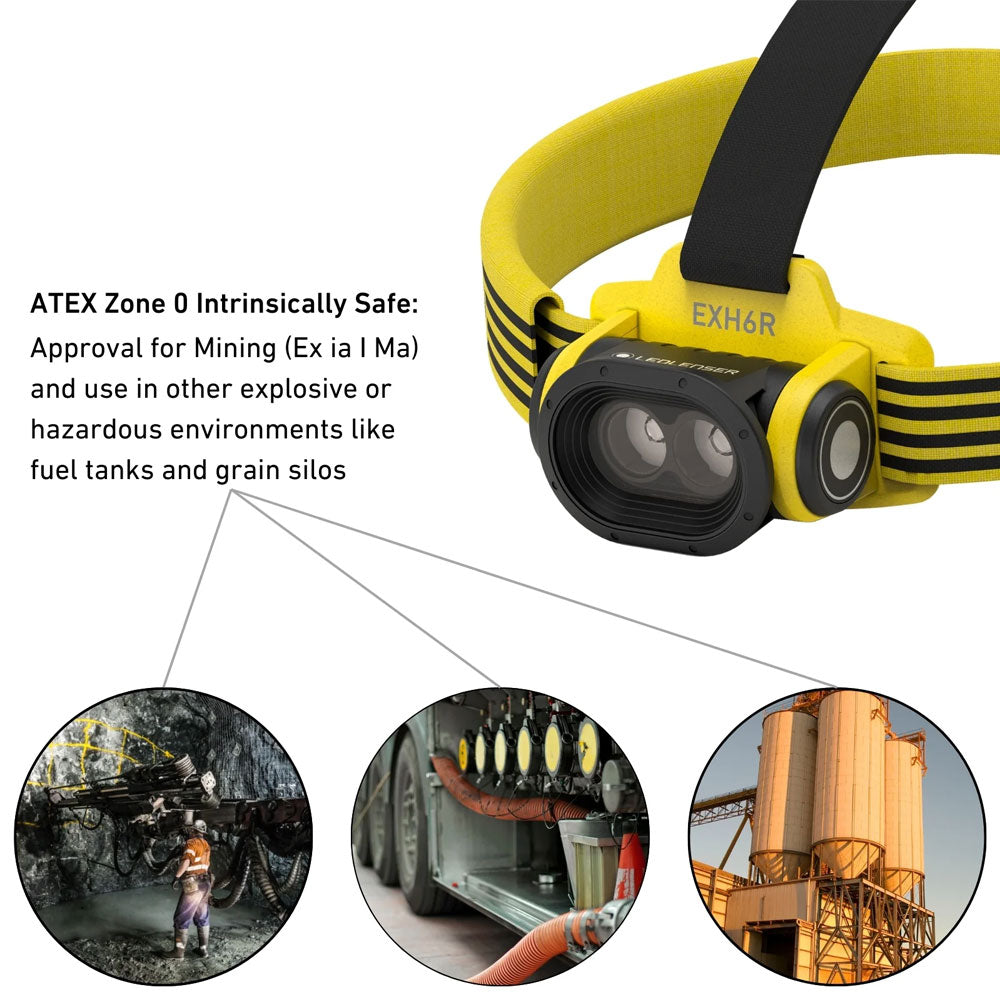 ATEX EXH6R RECH LED Headlamp Zone 0/21