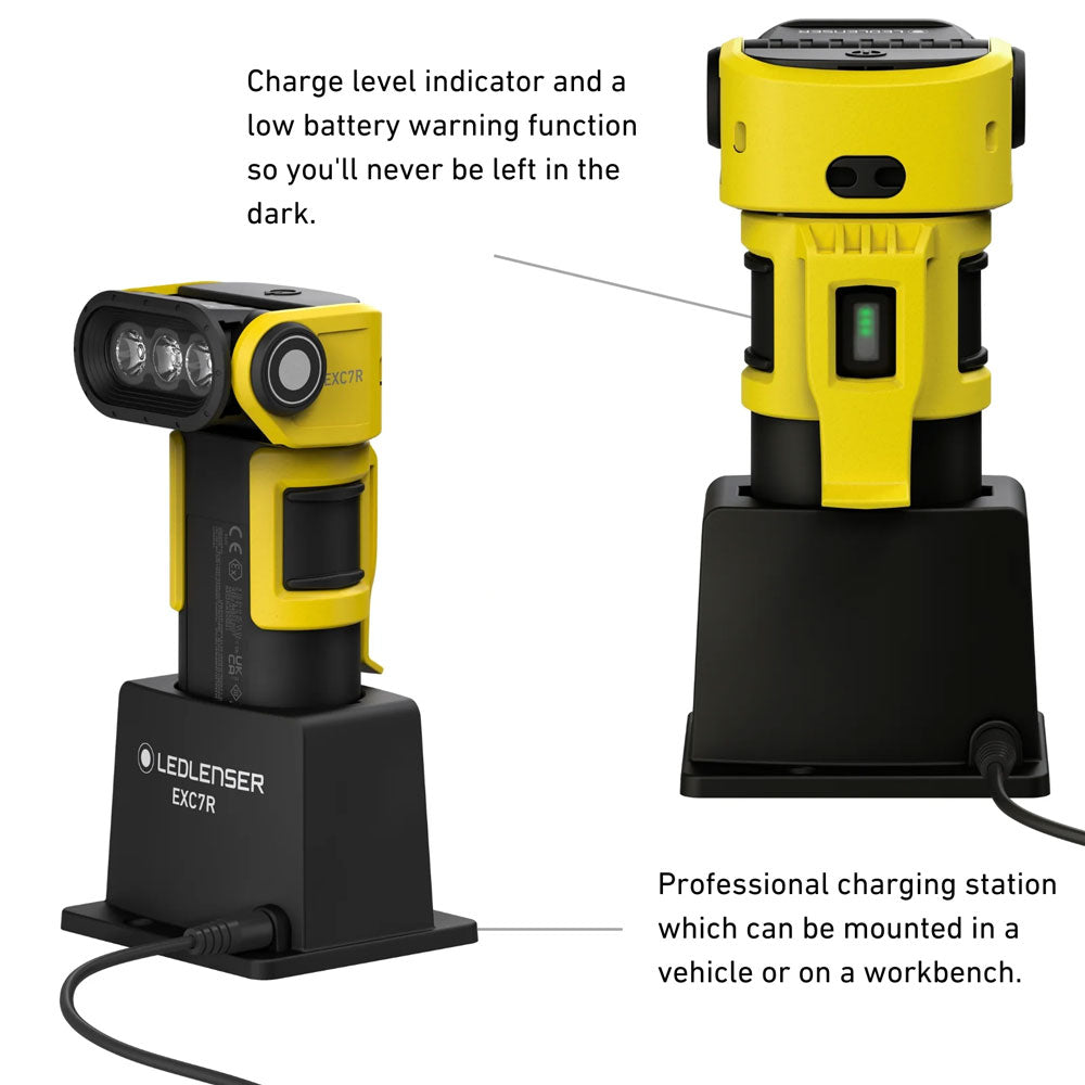 ATEX EXC7R Right Angle Rechargeable Torch Zone 0/21