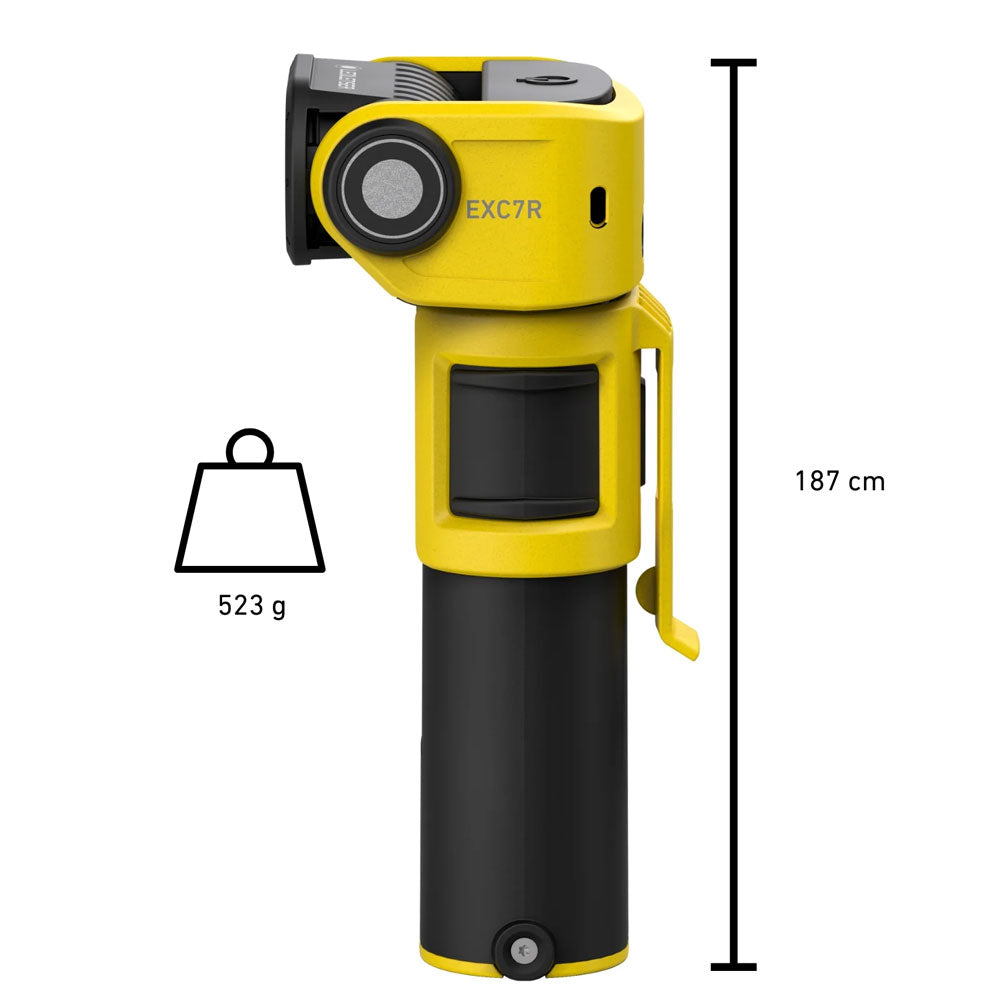 ATEX EXC7R Right Angle Rechargeable Torch Zone 0/21