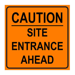 Corriboard Sign Site Entrance Ahead - 107