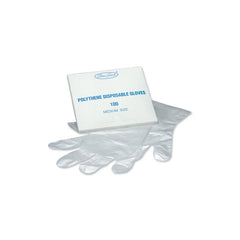 Disposable Clear Gloves Polythene (L) Pack 100