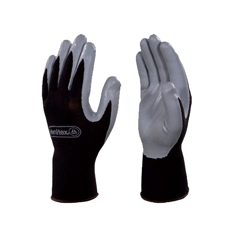 VE712GR Nitrile Palm Polyester Knitted Style Gloves