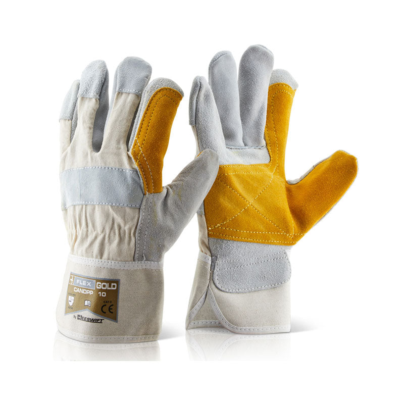 CANDPPN Chrome Double Palm Rigger Glove